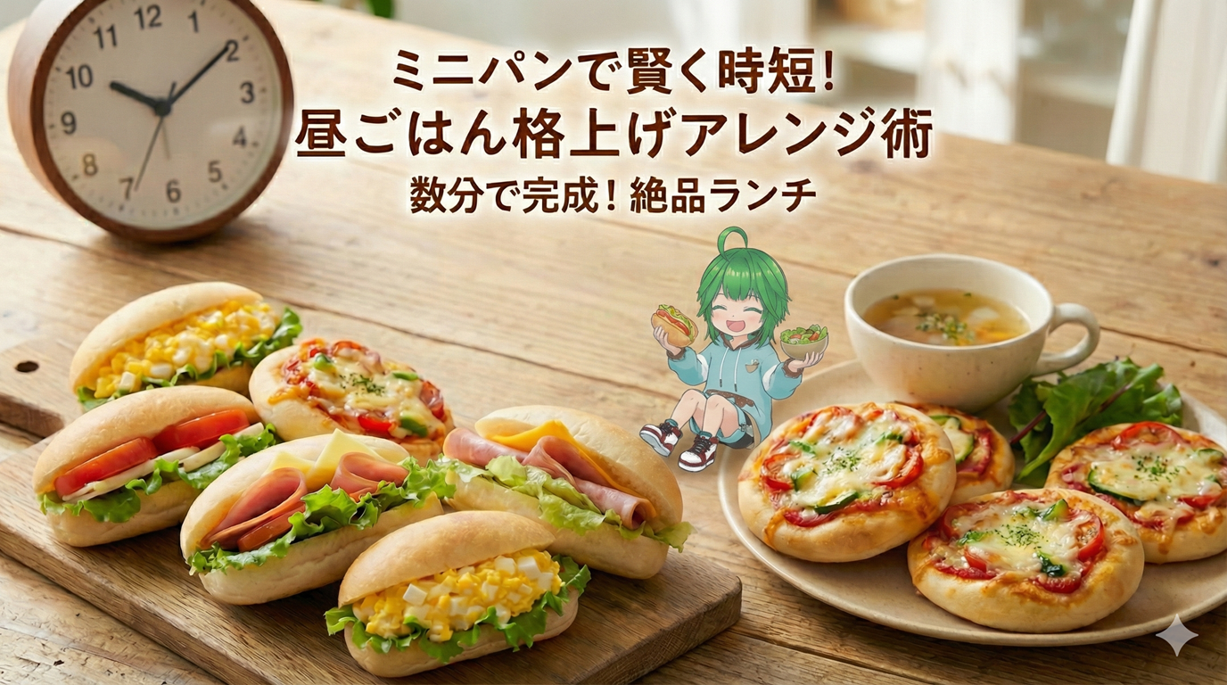 ミニパンで昼ごはん