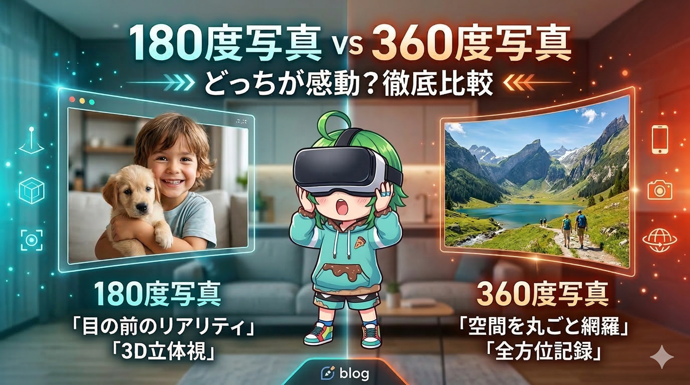 180度写真と360度写真、どっちが感動する？没入感と表現力の違いをプロが解説