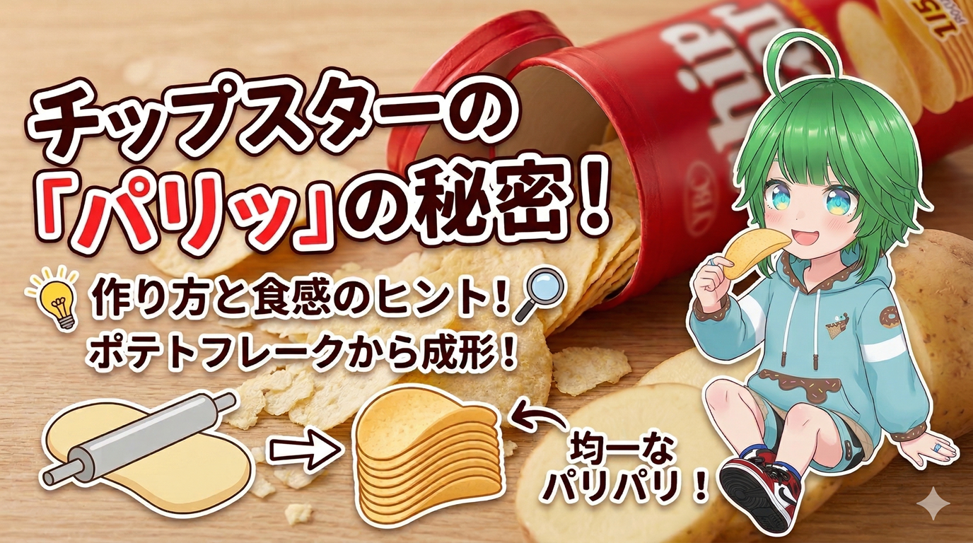 チップスターの食感はどう作る？あの「パリッ」を生む独自の製造工程と美味しさの秘密を徹底解説