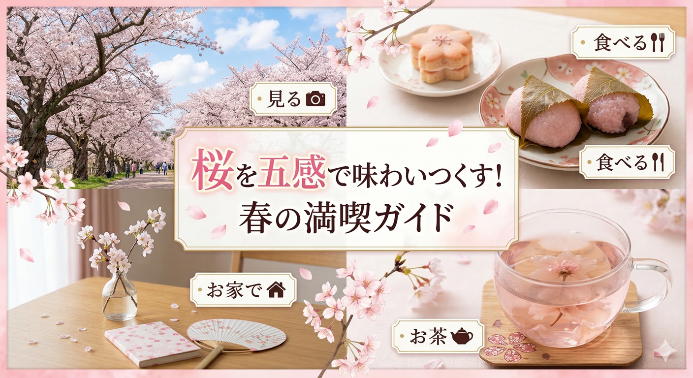 桜を五感で味わいつくす！見る・食べる・お茶で楽しむ春の満喫ガイド