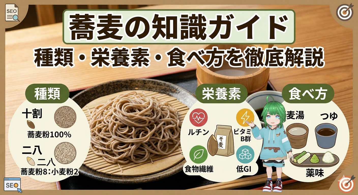 蕎麦の種類・栄養素・美味しい食べ方を徹底解説｜健康効果を最大化する知識ガイド