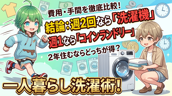 一人暮らしに洗濯機は必要？