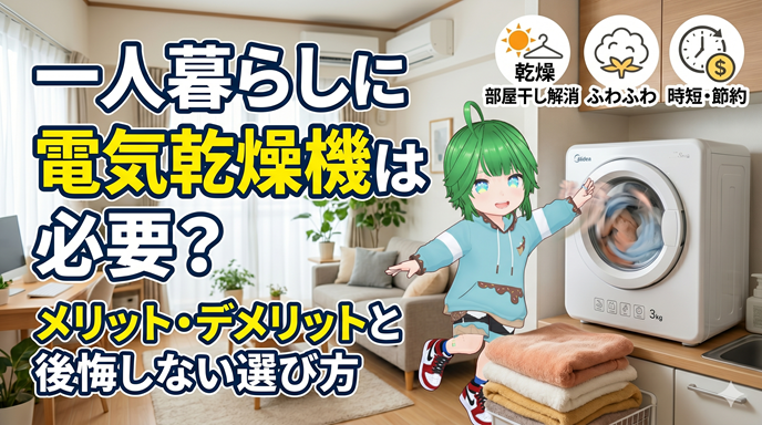 一人暮らしに電気乾燥機は必要？