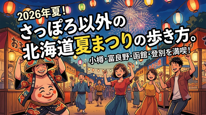 2026年夏！さっぽろ以外の北海道夏まつりの歩き方。
