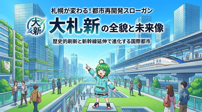 札幌が変わる！都心再開発スローガン「大札新」の全貌と未来像