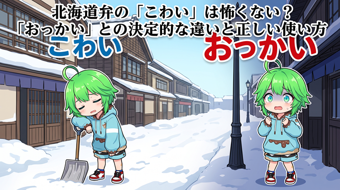 北海道弁の「こわい」は怖くない？「おっかい」との決定的な違いと正しい使い方