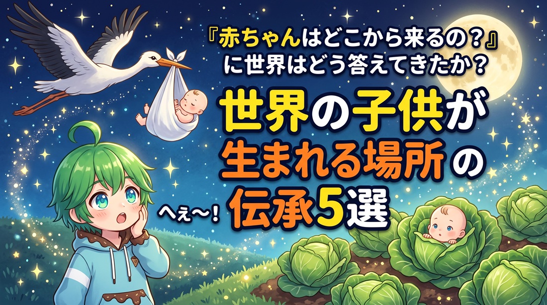 コウノトリやキャベツなど世界の子供が生まれる場所の伝承5選
