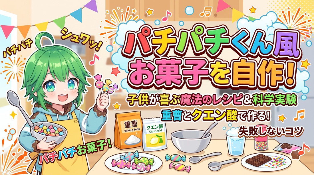 パチパチくん風お菓子を自作！子供が喜ぶ魔法のレシピと失敗しないコツ